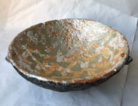 Image 15 of OOAK Paper Mache Bowl with Agate Handles | Handmade Sculptural Decor
