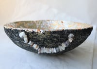 Image 18 of OOAK Paper Mache Bowl with Agate Handles | Handmade Sculptural Decor
