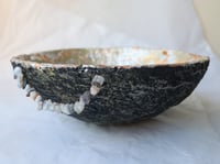 Image 22 of OOAK Paper Mache Bowl with Agate Handles | Handmade Sculptural Decor