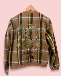 Image 2 of TIGER KARO  VINTAGE ¥ BOMBER JACKET ¥ UNISEX ¥ UPCYCLED ¥ IBIZA
