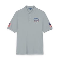 Image 1 of Patriotic America 250 Embroidered Polo