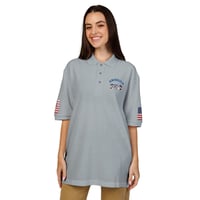Image 4 of Patriotic America 250 Embroidered Polo