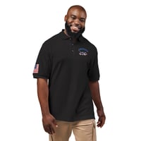 Image 3 of Patriotic America 250 Embroidered Polo