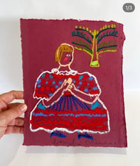 Image 1 of oil pastel on paper drawings