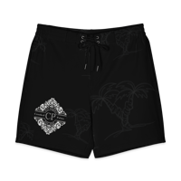 Image 1 of CP Grey on Black - Board Shorts