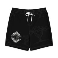 Image 2 of CP Grey on Black - Board Shorts