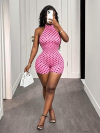 Image 1 of Dollhouse Polkadot Short Jumpsuit