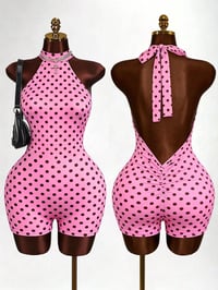 Image 3 of Dollhouse Polkadot Short Jumpsuit