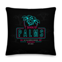 Image 1 of Crooked Palms Throw Pillow