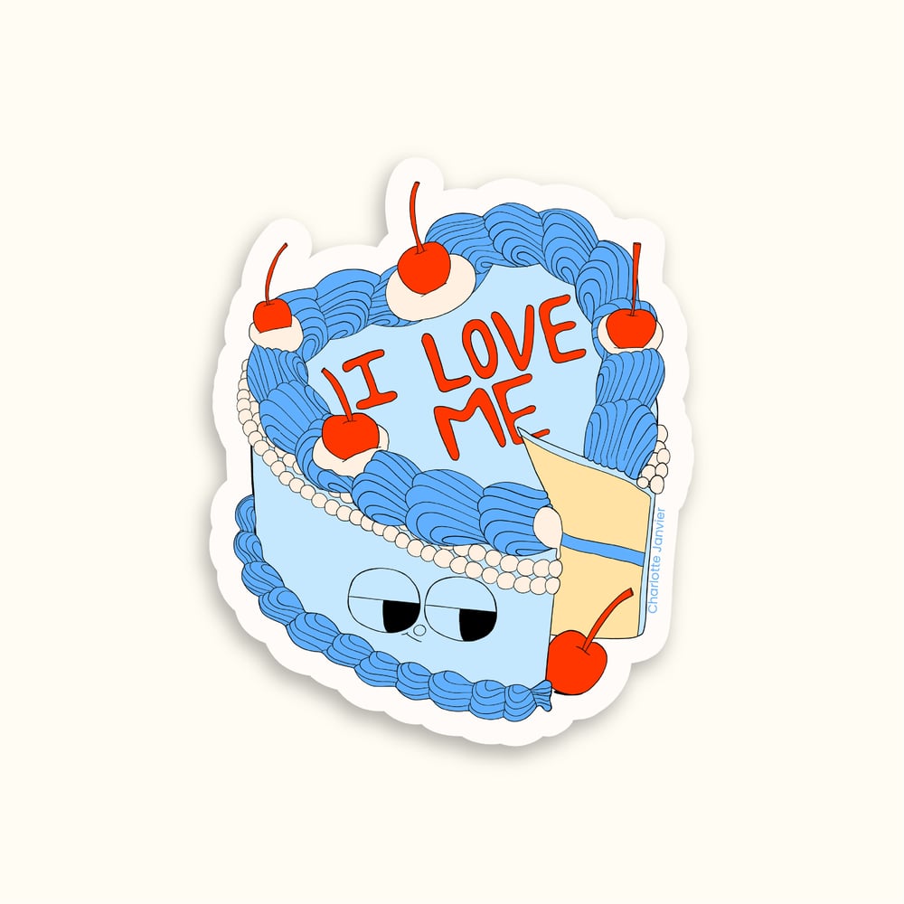 Image of A6 CUT OUT CARD - I LOVE ME