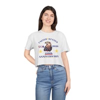 Image 2 of 250th Anniversary Eagle Crop Tee — United States 1776–2026 Patriotic Top