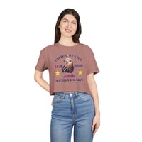 Image 3 of 250th Anniversary Eagle Crop Tee — United States 1776–2026 Patriotic Top