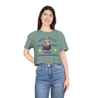 Image 4 of 250th Anniversary Eagle Crop Tee — United States 1776–2026 Patriotic Top