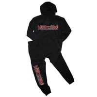 Migoz N The Hood Jogger set (Black/Red)