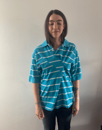 Image 2 of  Diamond Polo Stripe Blue
