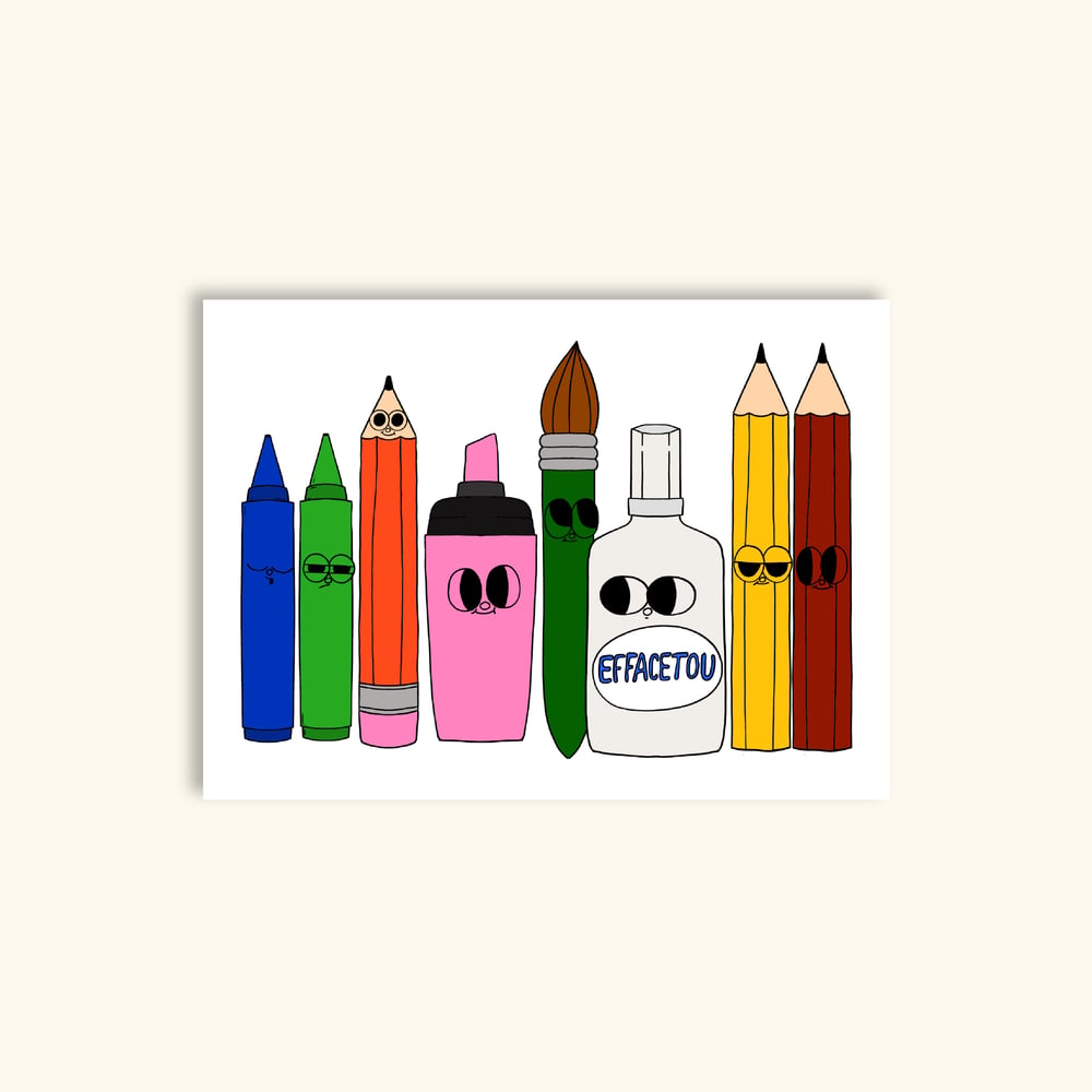 Image of A6 - MERCI 26 CRAYONS