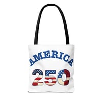 Image 1 of 250th Anniversary USA Eagle Tote Bag – United States 1776–2026 Patriotic Flag Design