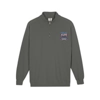 Image 2 of Quarter-Zip Sweatshirt — Retro American Flag Pocket Design