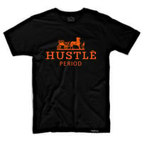 Hustle Period shirt (Black/Orange)