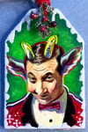 Pee Wee Kissing Krampus Ornament
