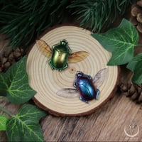 Image 1 of Scarab with wings necklace