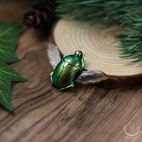 Image 2 of Scarab with wings necklace