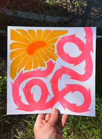Image 2 of ALL TWISTED UP 10x10 Risograph Print