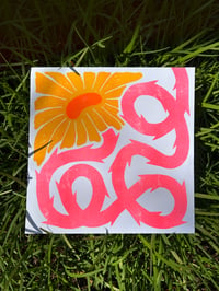 Image 1 of ALL TWISTED UP 10x10 Risograph Print