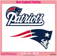 Image 18 of New England Patriots Set NFL Design SVG Files, Cricut, Studio, Digital Cut Files