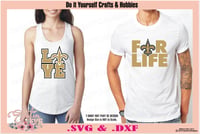 Image 2 of New Orleans Saints Set Design SVG Files, Cricut, Studio, Digital Cut Files