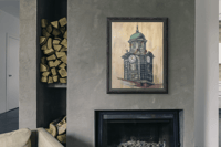 Image 3 of White Hall 16" x 20" Poster