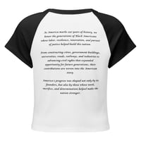 Image 3 of  Our 250th Year | Women’s micro rib raglan baby tee