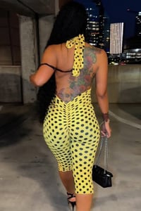 Image 2 of Dollhouse Polkadot Capri Jumpsuit