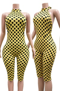 Image 4 of Dollhouse Polkadot Capri Jumpsuit