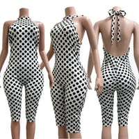 Image 5 of Dollhouse Polkadot Capri Jumpsuit