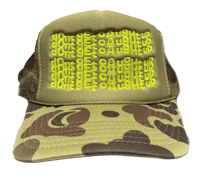 SALE - Glitch logo trucker neon 