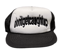 SALE - Vintage trucker hat black/white