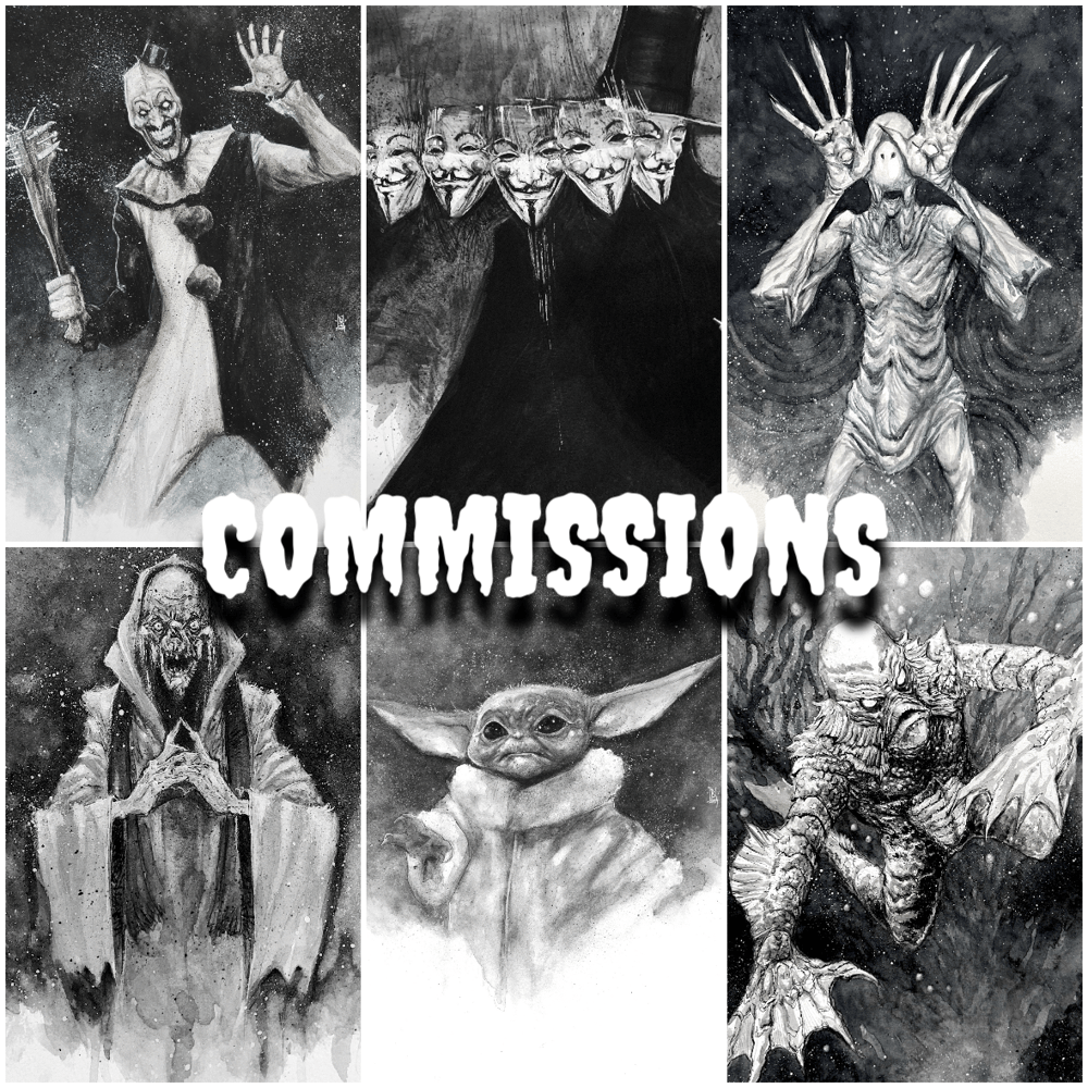 Image of COMMISSIONS (BLACK & WHITE)