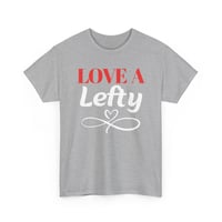 Image 3 of Left‑Handed Love T‑Shirt – Southpaw Pride Tee – Unisex Lefty Shirt & Gift for Lefthanders