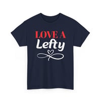 Image 5 of Left‑Handed Love T‑Shirt – Southpaw Pride Tee – Unisex Lefty Shirt & Gift for Lefthanders