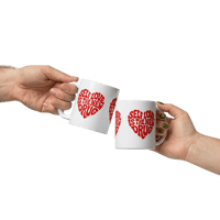Image 5 of Self luv white glossy mug