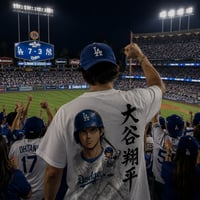 Image 2 of Shohei Ohtani Anime Baseball Shirt – Japanese Manga Inspired Dodgers Graphic Tee