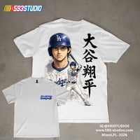 Image 1 of Shohei Ohtani Anime Baseball Shirt – Japanese Manga Inspired Dodgers Graphic Tee