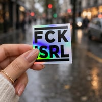 Holographic FCK Sticker
