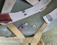 Image 16 of WWII M2 Dbale 82nd Airborne PATHFINER. Front Seam Helmet & SC Paratrooper liner. Netting. 