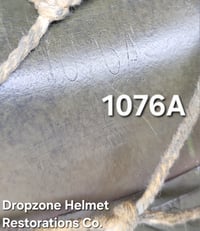 Image 18 of WWII M2 Dbale 82nd Airborne PATHFINER. Front Seam Helmet & SC Paratrooper liner. Netting. 