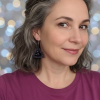 Image 2 of Eclipse Prism Triangle Earrings | PEM-100