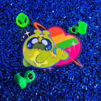 Alien Seal Glitter Sticker