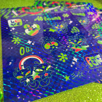 Image 2 of Allien Attack!!! Sticker Sheet