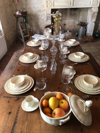 Image 2 of Grand service Pont aux Choux Gien - Table vintage 
